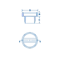 Tapones de Propósito General para Roscas BSP