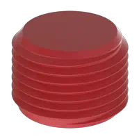 Tapones de plástico roscados
