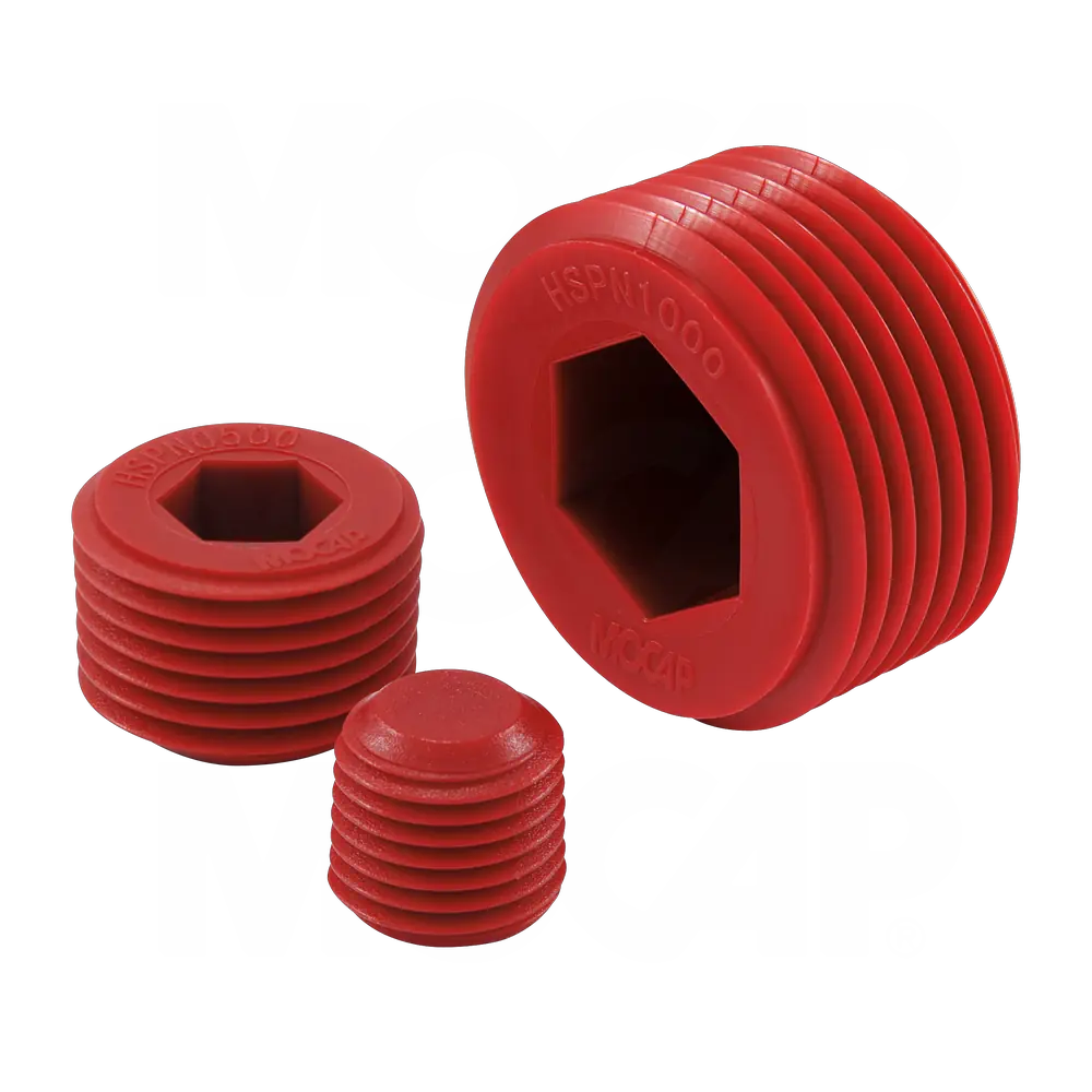 HSPN Tapones para conector hexagonal en rosca NPT Tapones con Macho Hexagonal para Roscas NPT