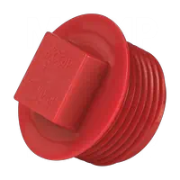 Tapones con Cabeza Cuadrada y Pestaña para Rosca NPT