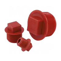 Tapones con Cabeza Cuadrada y Pestaña para Rosca NPT