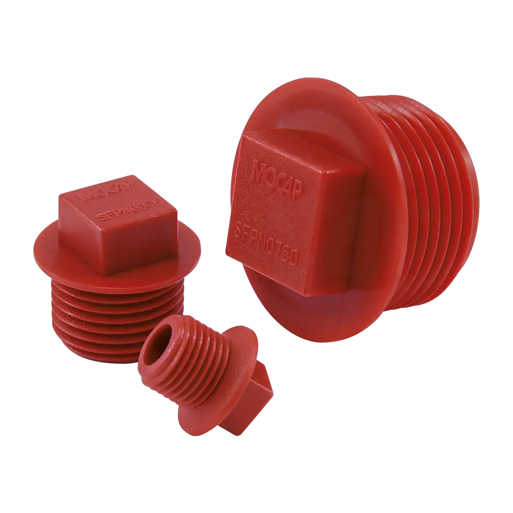 SFPN Tapones con cabeza cuadrada y pestaña para roscas NPT Tapones con Cabeza Cuadrada y Pestaña para Rosca NPT