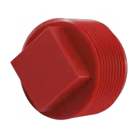 Tapones de plástico con cabeza cuadrada